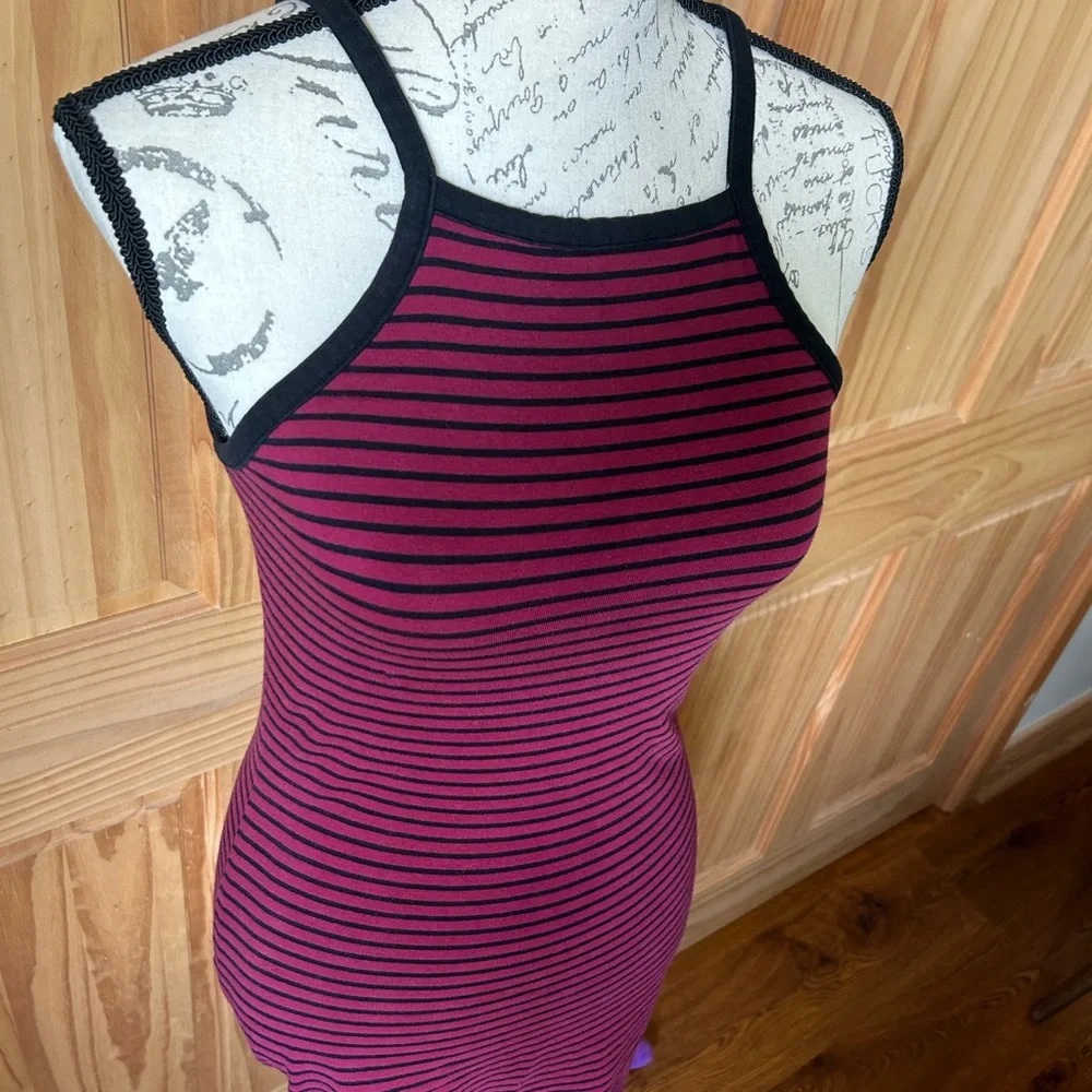 Express Body-Con Striped Racerback Tank Top Dress - Picture 4 of 4